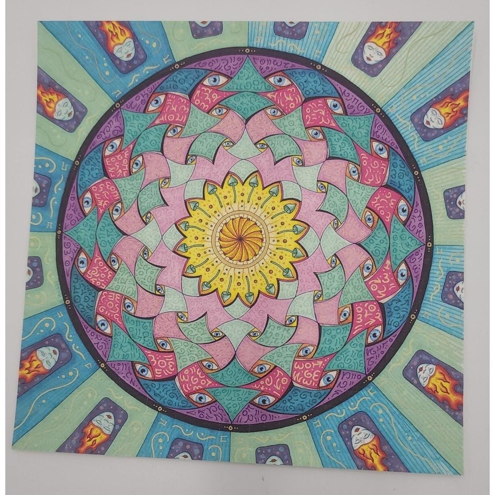 Luka Tratnik Mandala Blotter Art Print Psychedelic Artwork perforated‎ art print